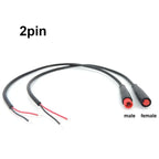 M6 M8 2/3/4/5 Pin core 6mm male female Julet Electric ebike Butt Plug Connector Cable Signal Sensor waterproof Scooter wire