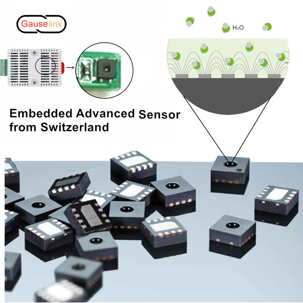3-in-1 Atmospheric Temperature Humidity Barometric Pressure Sensor Transmitter Demo Set Range 0-120kPa FRS485 Modbus RTU