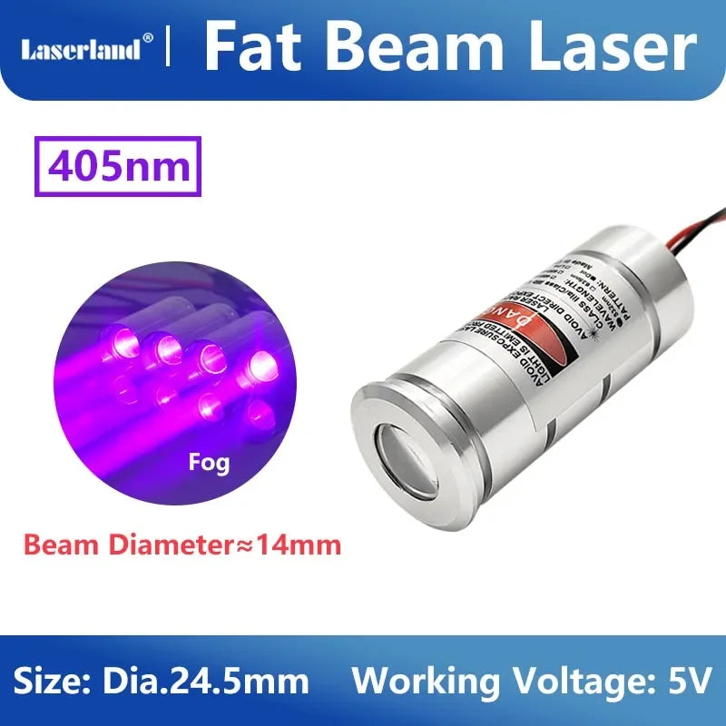 Red Green Blue Fat Beam Laser Module Diode for Halloween Haunted House Escape Room KTV Bar Ball
