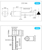 10 Pair 3mm 5mm 940nm LED Infrared Emitter and IR Receiver Diode Diodes F3 F5 Photodiode LED Flame Sensor DIY PCB