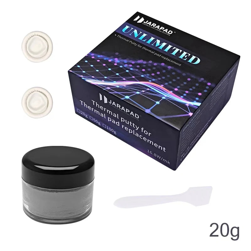 JARAPAD BASIC EXTREME UNLIMITED For VGA GPU IC Processor Thermal Pad Replacement Heat Blocking Putty Thermal Putty Rapid Cooling