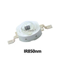 IR LED 3W 730nm 740nm 850nm 940nm 1050nm 3Watt Chip Diode Infrared Red Beads Radiation Bulb Laser Flashlight Night Vision Camera