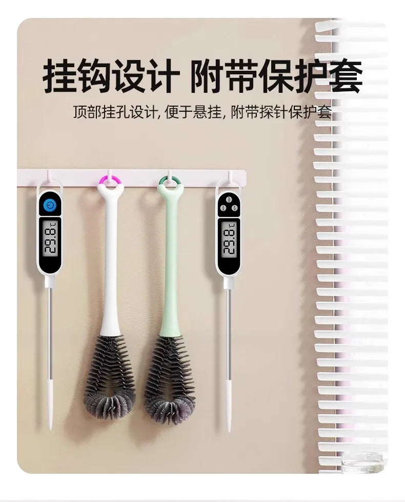 Electronic Probe Food Thermometer For Water Oil Milk Temperature Measuring Home Kitchen Baby Bath Baking
