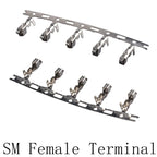 200pcs Electronic Wire Pressing Terminals, XH2.54 PH2.0 CH3.96 VH3.96 KF2510 Dupont SM ZH1.5 JST SH1.0 Connectors Metal Pins