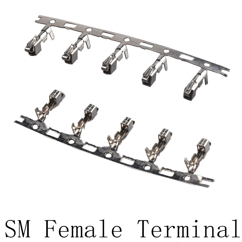 200pcs Electronic Wire Pressing Terminals, XH2.54 PH2.0 CH3.96 VH3.96 KF2510 Dupont SM ZH1.5 JST SH1.0 Connectors Metal Pins