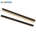 10pcs 1.0mm 1.27mm 2.0mm 2.54mm Pin Header Double Row Male 1/2~40P Breakaway PCB Board Connector Strip Pinheader 1*2/2P 4P 6-40p