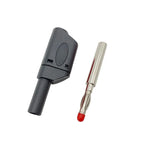 20PCS/ 4mm Male Retractable Sheath Stackable Banana Plug Shrouded Fully Insulated Safety Wire Solder Connector Black Red