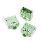 5/10pcs PJ307 PJ-307 3.5mm Audio Socket 5Pin PJ-307C Dual Channel Stereo Headphone Jack Connector PCB 3F07 Metal/Plastic Mouth