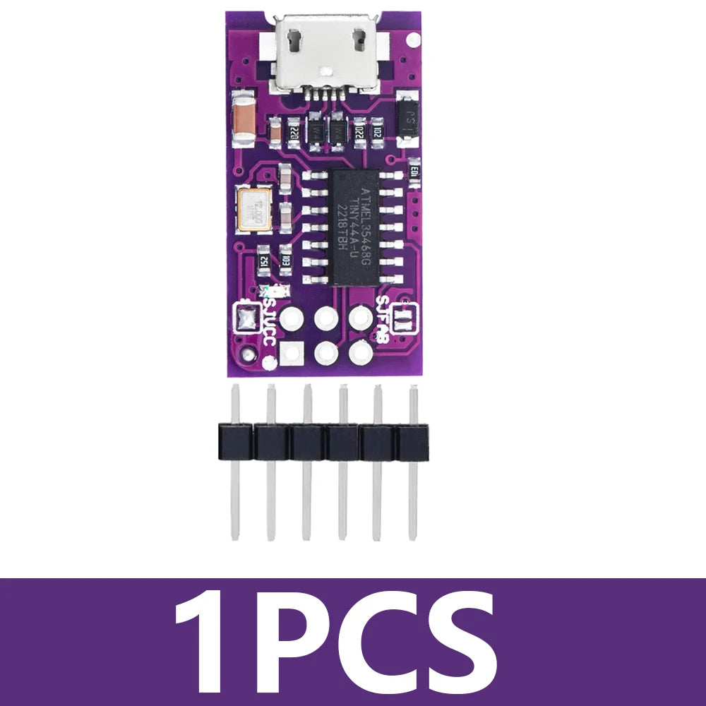 1~10PCS Micro USB Tiny AVR ISP ATtiny44 ATTiny45 ATTiny85 USBTinyISP Programmer Module  IDE Bootloader ISP Microcontroller 5V