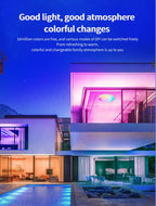 38cm RGB Smart LED Ceiling Light Dimmable Tuya APP Remote Alexa Google Voice Control Living Room Bedroom Home Decor Ceiling Lamp