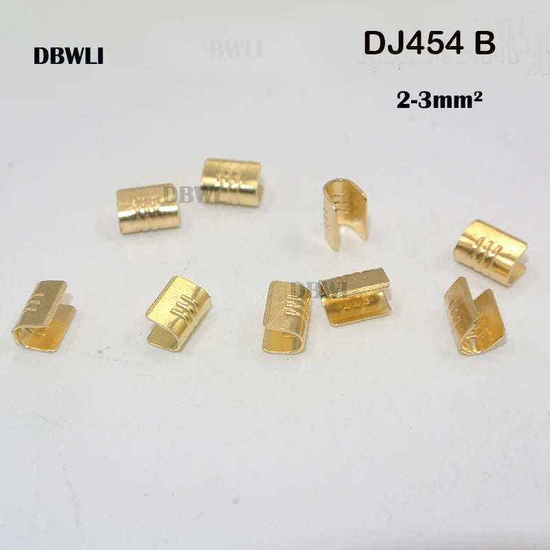 100/200/500/Pcs  U-Shaped Copper Wire Crimps H62 Brass Wire Buckle  Fascia Butt Terminal Quick Connect 454TABC 452 453 0.2-10mm2