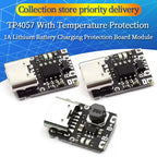 Type-C USB TP4057 1A Lithium Battery Charging Protection Board Module Polymer Battery Over TP4056 With Temperature Protection