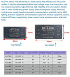 HLK-PM01 PM03 PM12 5M05 5M03 5M12 AC-DC Power Module, 220V to 5V/3.3V/12V Mini Converter for Smart Home IoT Device