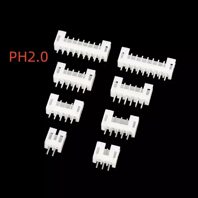 50/100PCS JST PH2.0mm Wire Connector Male Housing 2mm Pitch 2/3/4/5/6Pin 2.0mm Male Plug Plastic Shell Pin Header
