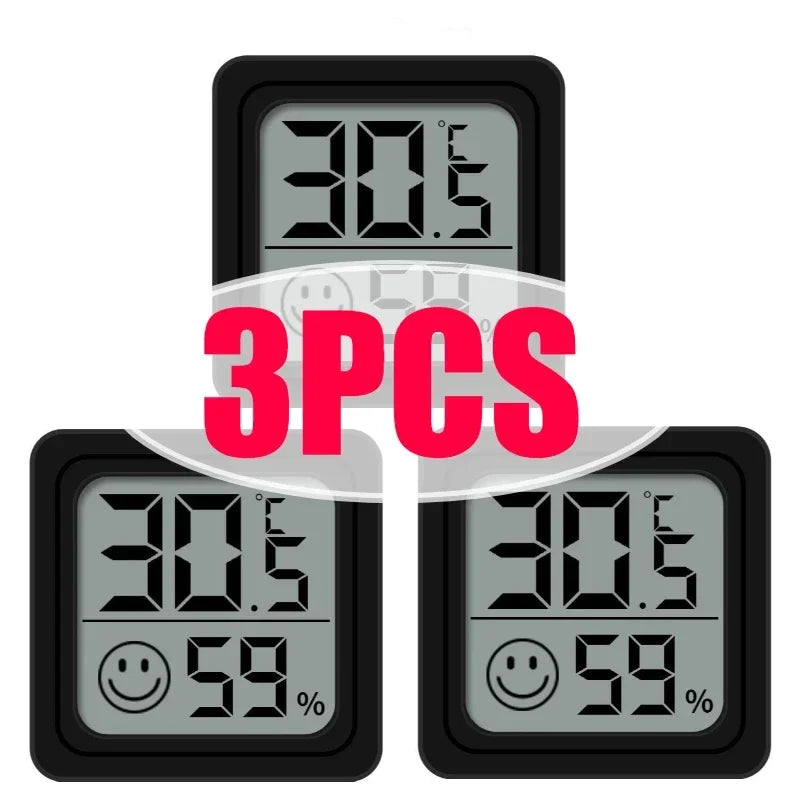 1/3/4/6 PCS Mini LCD Digital Thermometer Hygrometer Indoor Room Temperature Humidity Meter Sensor Gauge Weather Station Set