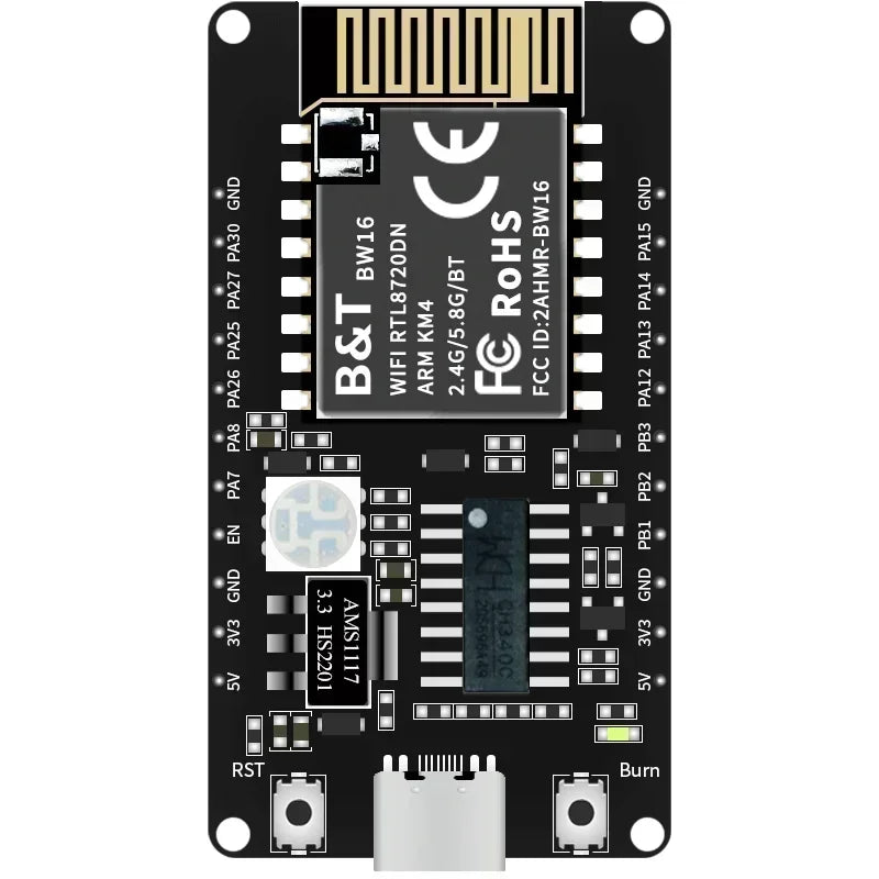 BW16 BW12 Module BW16 KIT with IPEX 4M Flash RTL8720DN NodeMCU Serial Port To Wifi Wireless WIFI Module