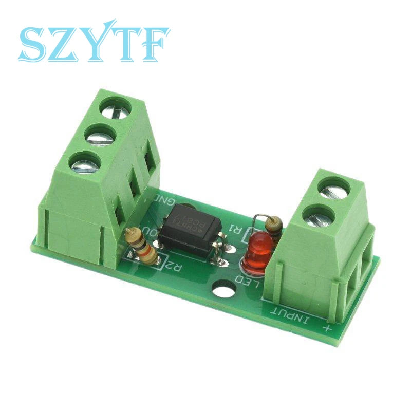 1-10PCS 1 Channel Way Optocoupler Isolation Module PC817 3V-5V 12V 24V Photoelectric Isolator Rail Holder PLC Drive Motor Board