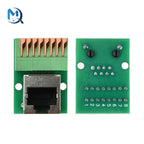 RJ45 Net Port Terminal Blocks Solderless Terminals Data Adapter Boards Male Female Socket Terminal Blocks for DIN Rail Mounting