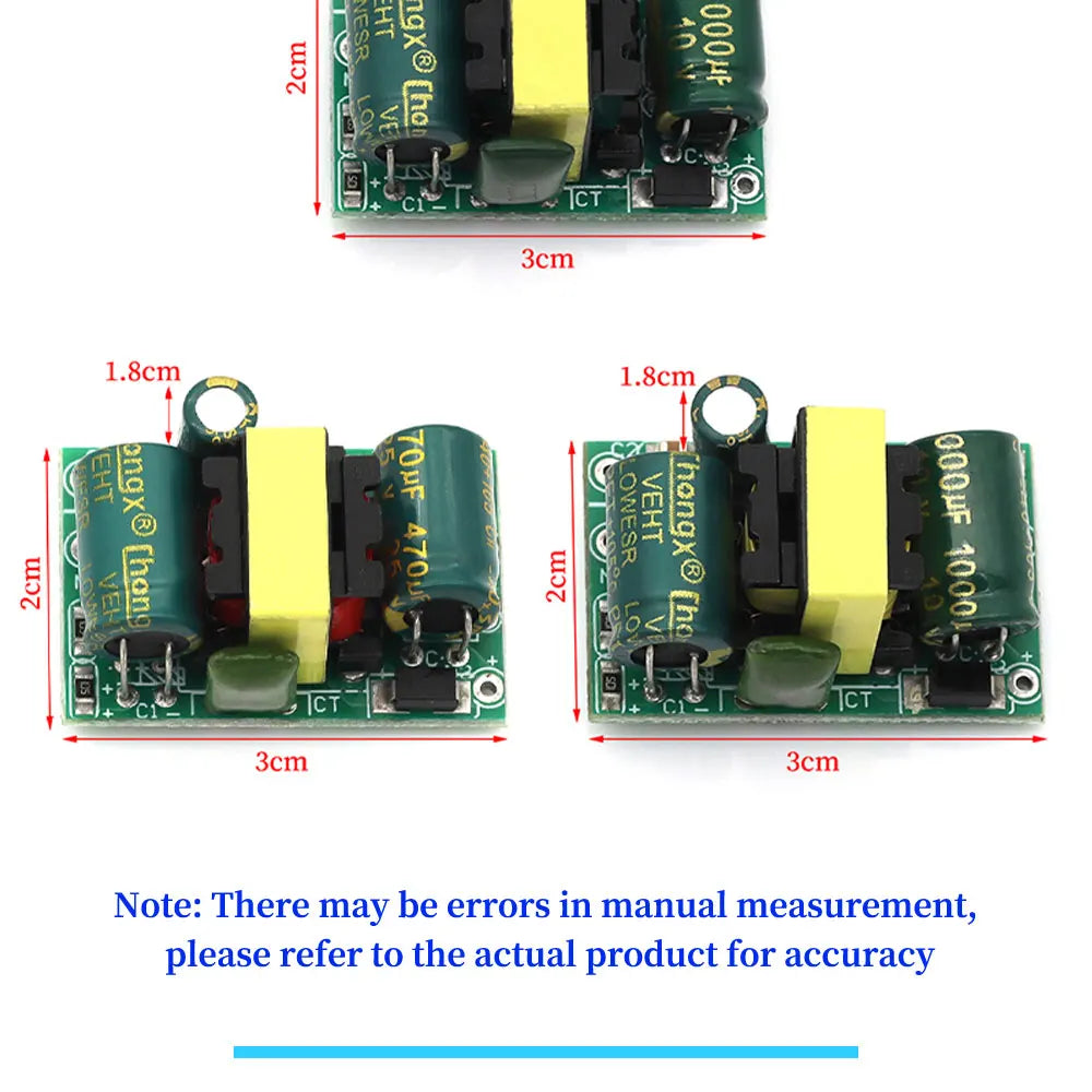 1pcs 220V AC To DC Isolated Power Board 3.5W Precision Regulation 5V/3.3V700mA 12V400mA MCU Power Converter PCB