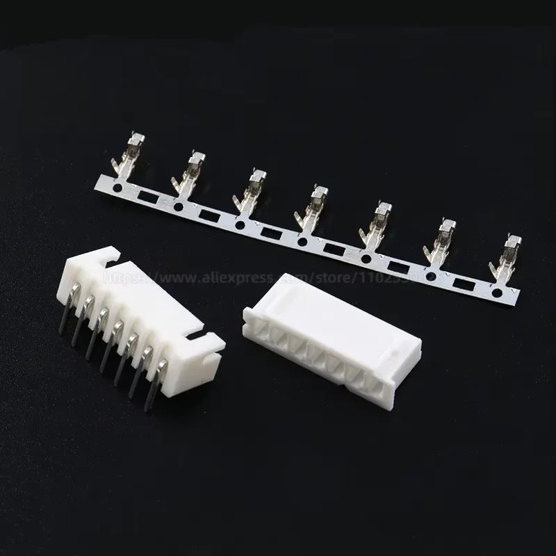 100PCS XH2.54 2p 3p 4p 5p 6p 7p 8p 9 10 11 12 Pin 2.54mm Pitch Terminal Kit / Housing / Pin Header JST Connector Wire Connectors