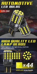 2pcs Car LED Lights BA15S P21W 1156 BAU15S PY21W 1157 BAY15D 44*3030SMD Canbus Front Tail Turn Signal Lamps 7440 7443 W21/5W 12V