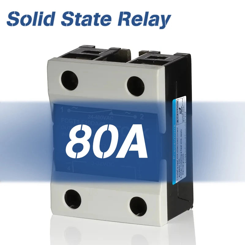 10A SSR 25A Solid State Relay 40A Output 3-32VDC 24-480VAC 220V Single Phase DC TO AC 40A Relay SSR HeatSink SSR 40DA