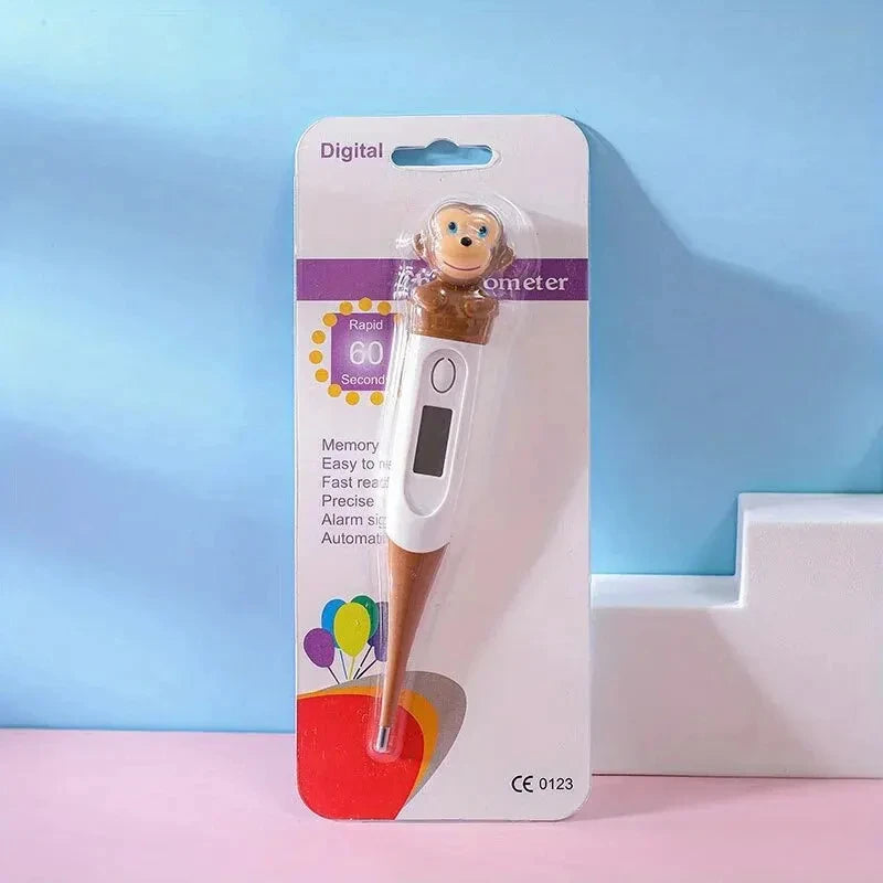 Hot Selling Cute Animal Digital Thermometer Waterproof Flexible Tip Fast Accurate Reading Baby Oral Armpit Temperature Checker