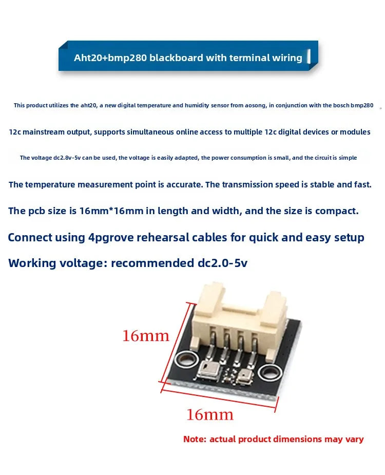 BMP180 BMP280 BME280 388AHT20 High-precision Temperature, Humidity and Atmospheric Pressure Sensor Module High Quality Module