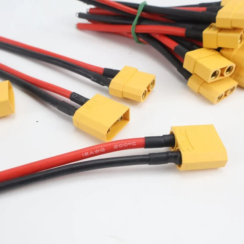 1/5 Pairs XT90 Connector Parallel Battery Extension Cable 12AWG Silicone Wire for RC Lipo Battery Motor