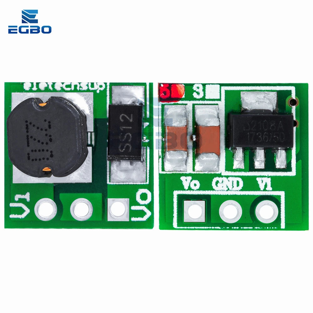 1~10PCS Efficiency 0.9-5V to 5V DC-DC Step-Up Power Module Voltage Boost Converter Board-Ideal for 1.5V-4.2V Inputs to 5V Output