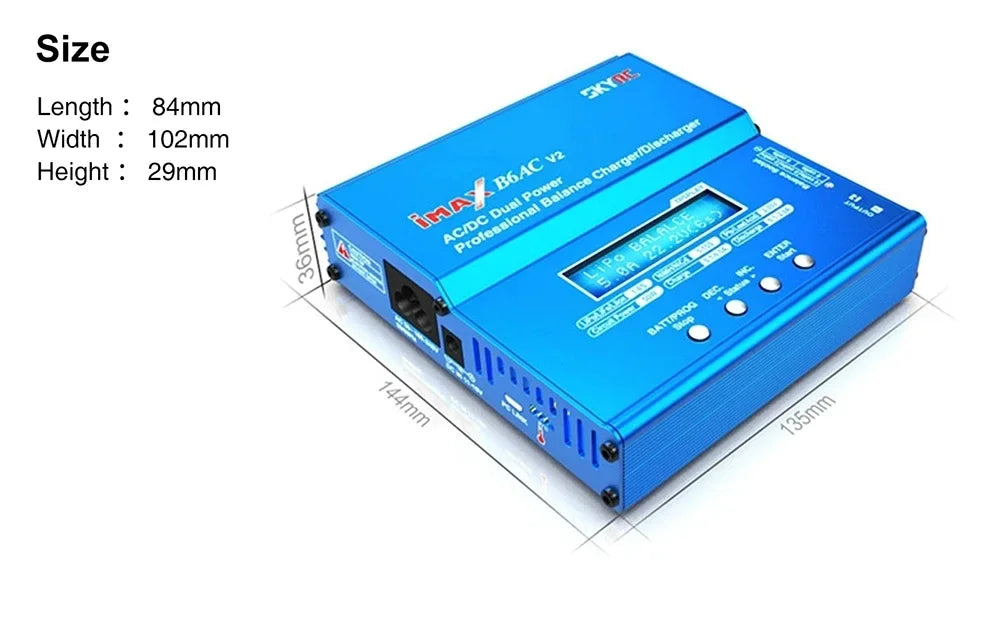 SKYRC IMAX B6 V2/B6 Mini/B6AC V2 Balance Battery Charger for NiMH NiCD LiHV NiCd Battery Charger for Mavic/Inspire Battery
