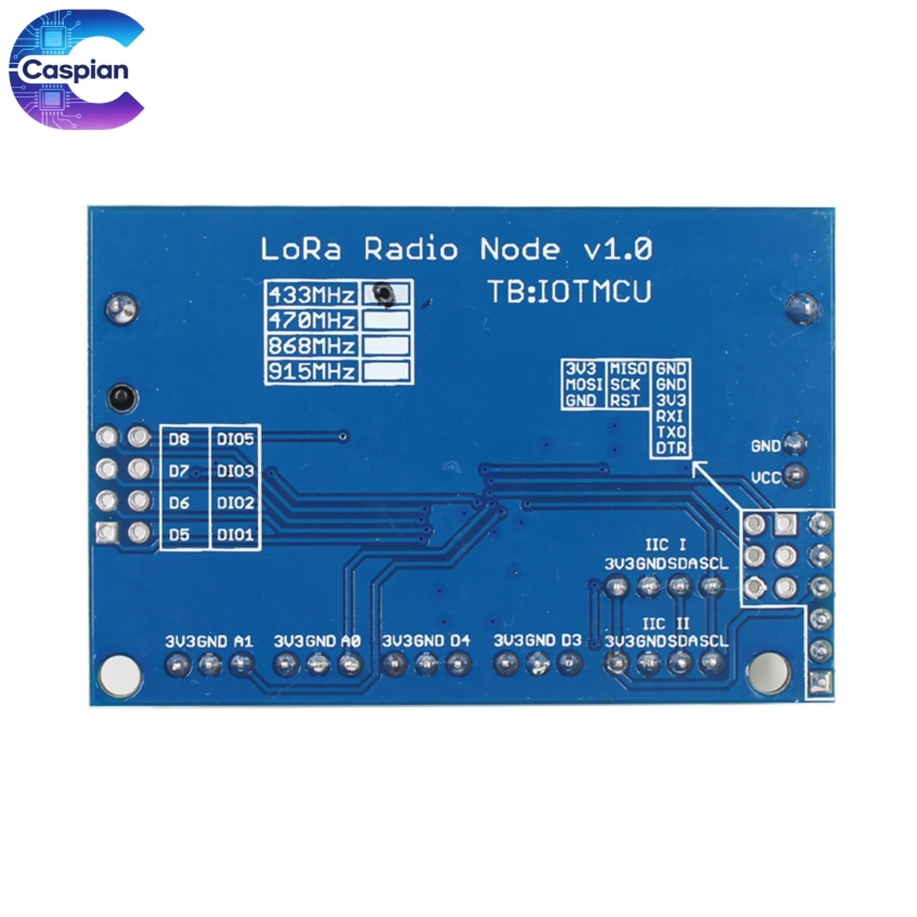 433/868/915MHz LoRa Node with RFM95/SX1276, ATmega328P 3.7-12V, uFL Antenna
