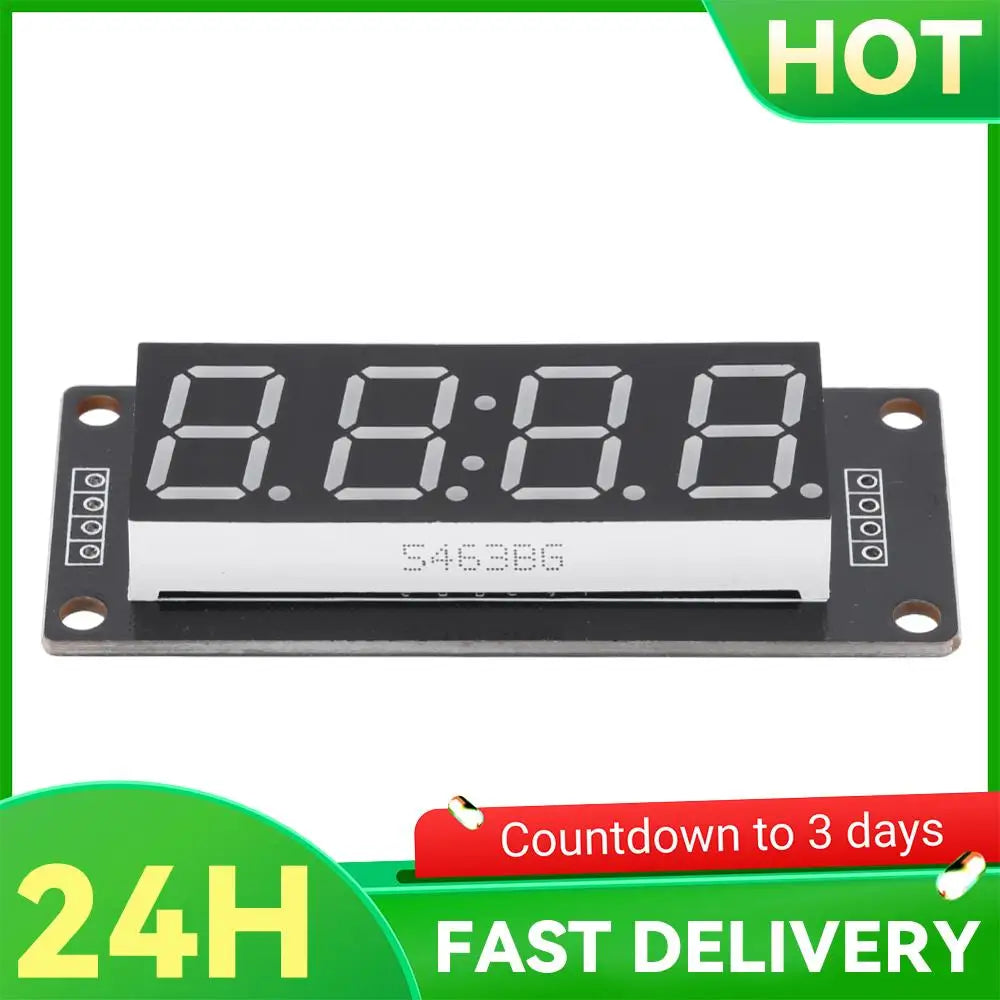 TM1637 LED Display Module 4 Digit Time Indicator Tube 7 Segment Digital Indicator Tube 0.56 Inch Digital LED Module