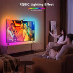 Smart LED TV Backlight Strip with AR Color Sensor App Controller with Music Sync RGB Ambient Light for 55 to 85 Inch Screen