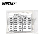 660pcs/Lot 0603 0805 1206 0402 0201 1% SMD Chip Resistor Assorted Kit 1R - 1M ohm 33valuesX20pcs Resistance Sample Set