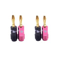 HiFi Audio 4mm 24K Gold Plated Banana Plug 4/8/10 Pcs for Home Theater Amplifier & DIY Speaker Setup