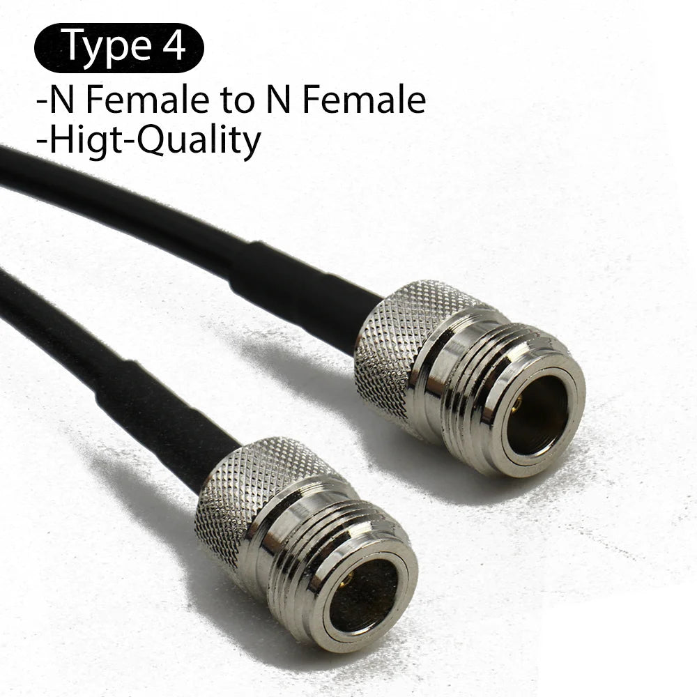 RG58 L16 N Male to N Female Plug Bulkhead conncetor Pigtail Cable RF Coaxial Cables Jumper Cable N Type Crimp Fast Delivery