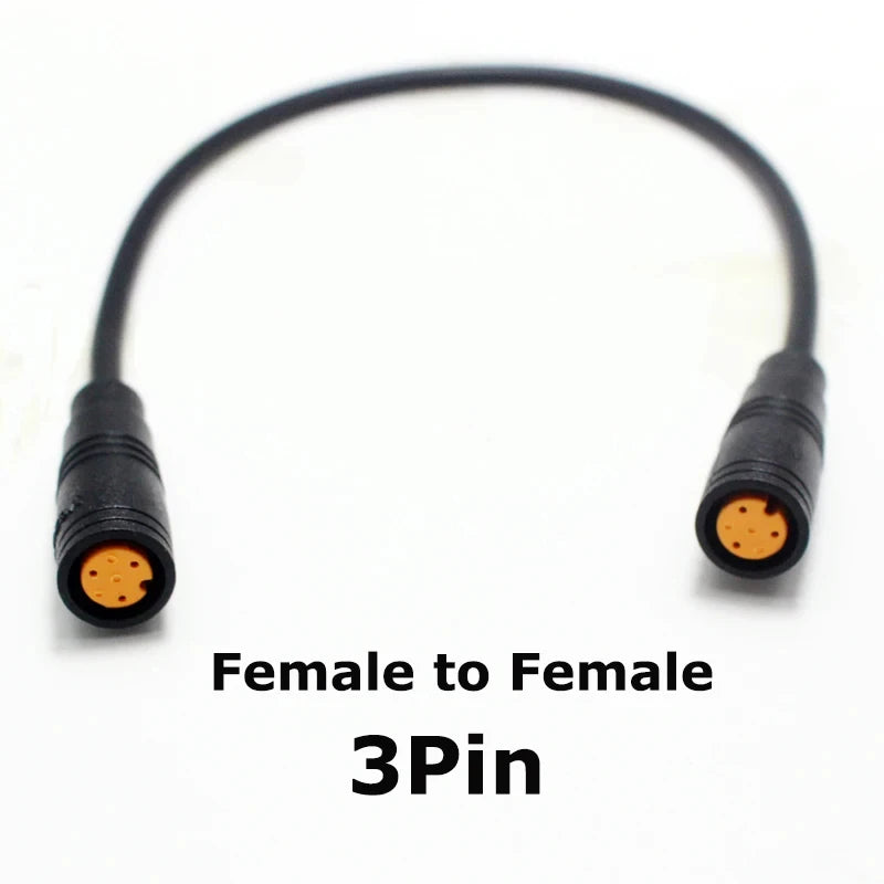 1Pcs M8 20CM 2 3 4 5 6 Pin Electric Bicycle Butt Joint Cable Waterproof for Ebike Display Female Male Optional Connector