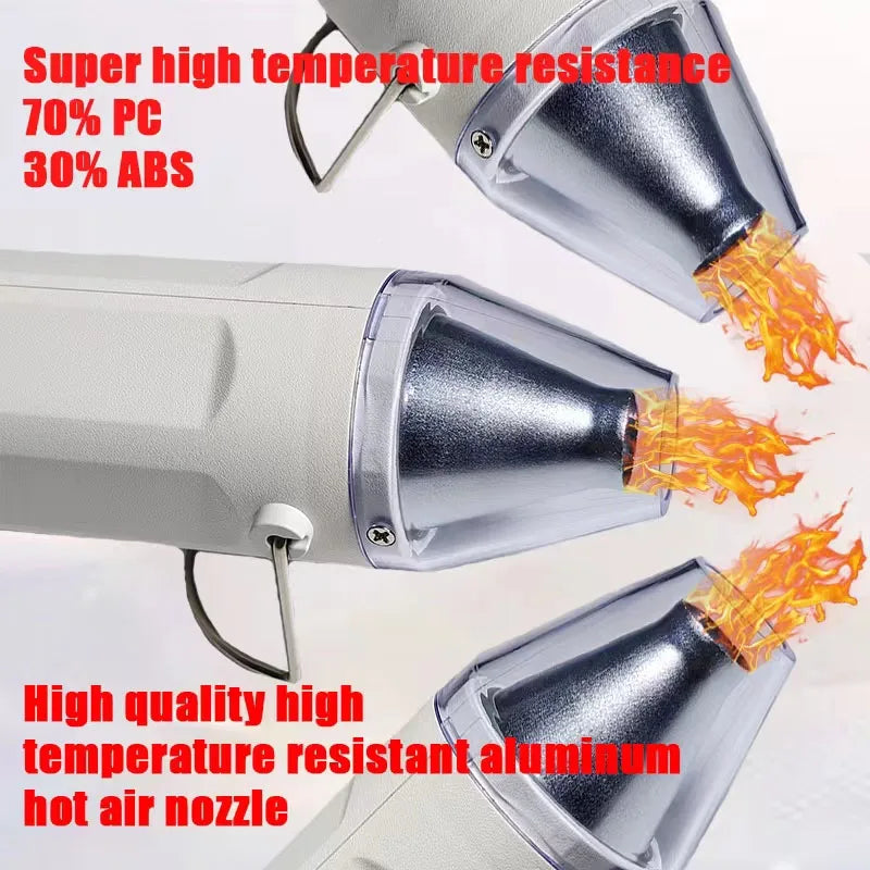 300°C Hot Air Gun, Soldering Temperature Blower, DIY Crafts Electric Heat Dryer, Mini Heat Gun for Shrink Tubing and Car Wrap