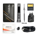 Original TS101 Soldering Iron 65W Mini Programmable Thermostat LCD Displays TS100 Soldering Iron Upgrade with PD Plug Tip Set