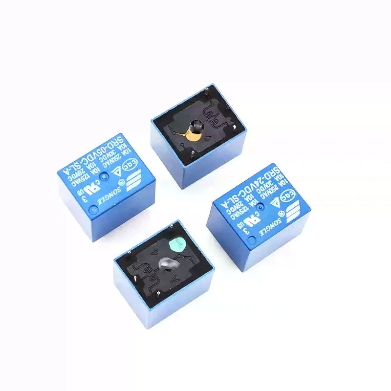2pcs Relay SRD-05VDC-SL-A SRD-12VDC-SL-A SRD-24VDC-SL-A Power Relays DC 5V 12V 24V 10A 250VAC 4Pin