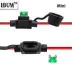 1Set 1A-40A Waterproof 32V Mini/Small/Medium Auto Fuse Holder 18/16/14/12/10AWG With Car Blade Fuse 3A 5A  10A 15A 20A 1A 7.5A