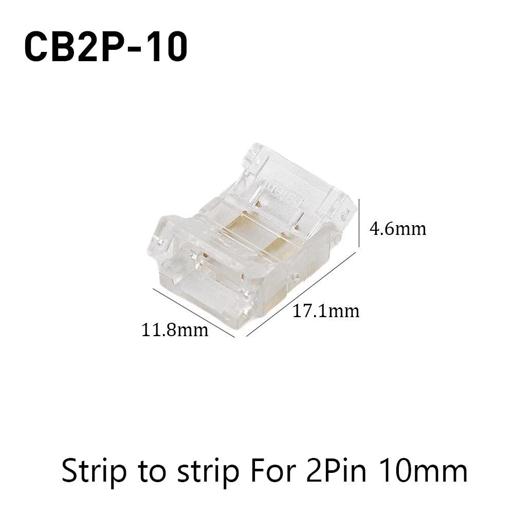 SMD Crystal Joint 2 3 4 5Pin LED Wire Connectors Solderless For 5mm 8mm 10mm Quick Terminal Block Strip Light Wire Connection