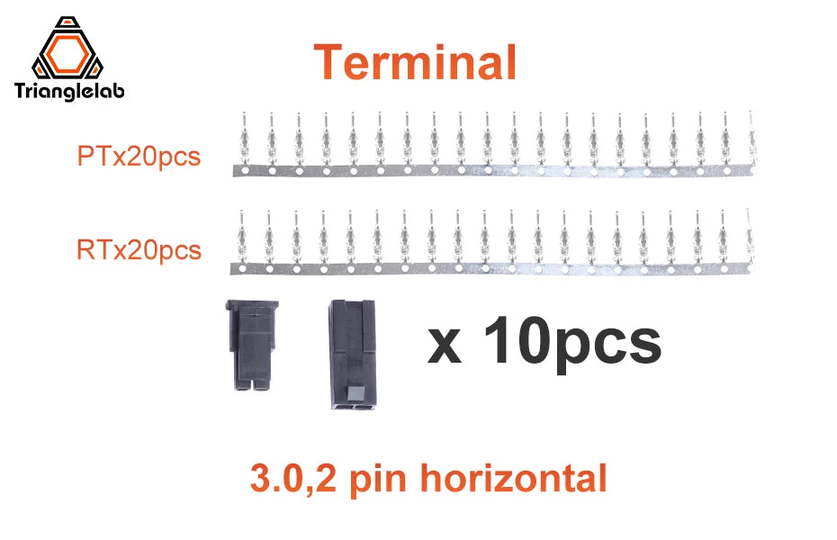 Trianglelab Molex 3.0mm Plug-in Male Female Aerial Mating Connector 43025 Plug+43020 Female Shell + Terminal 3D Printer