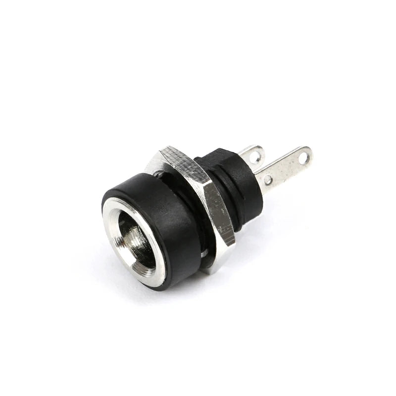 5/10Pcs 5A 30V DC Power Supply Jack Socket Female Panel Mount Connector 5.5 2.1mm Plug Adapter 2 Terminal Types 5.5x2.1 DC-022B