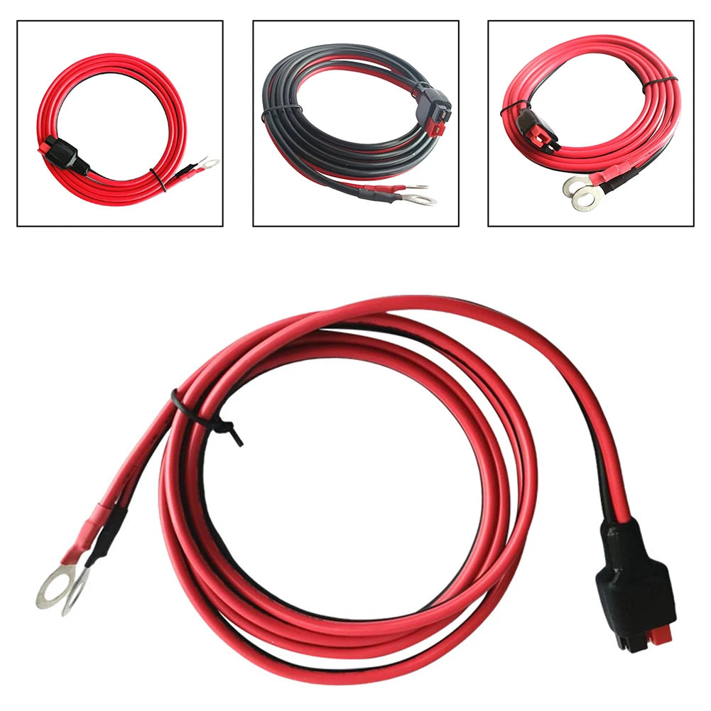 45A For Connector To O-Ring Terminal Battery Connector Cable 10AWG Featuring A 45A For Pole Connector