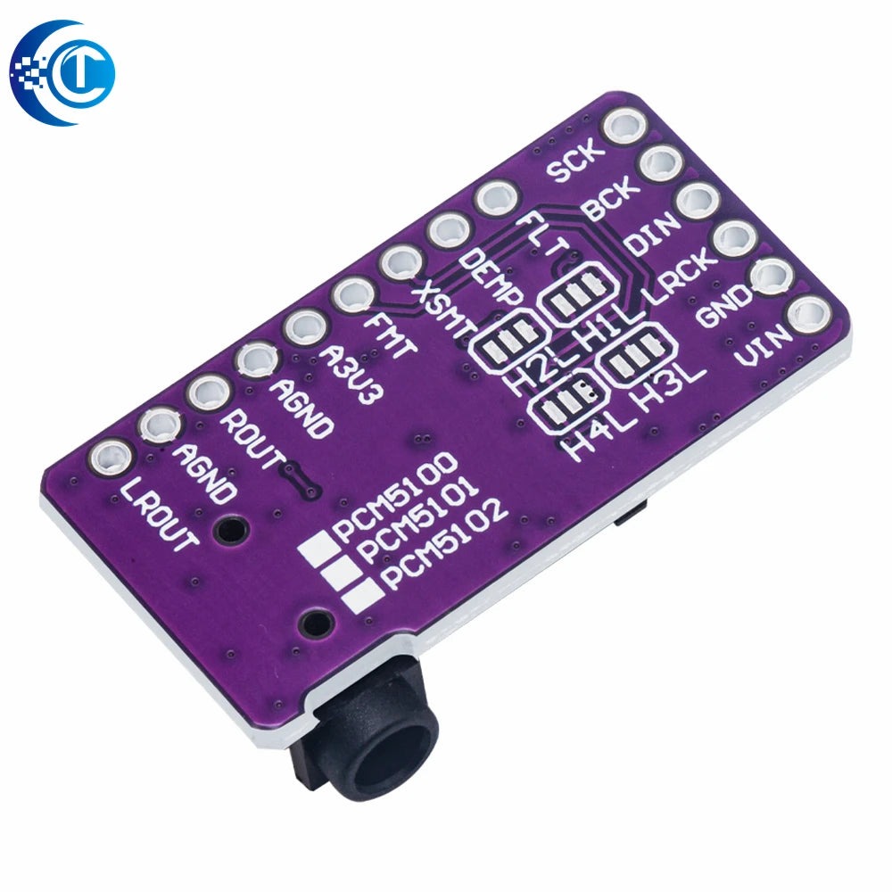 Interface I2S PCM5102A DAC Decoder GY-PCM5102 I2S Player Module For Raspberry Pi PHAT Format Board Digital PCM5102 Audio Board