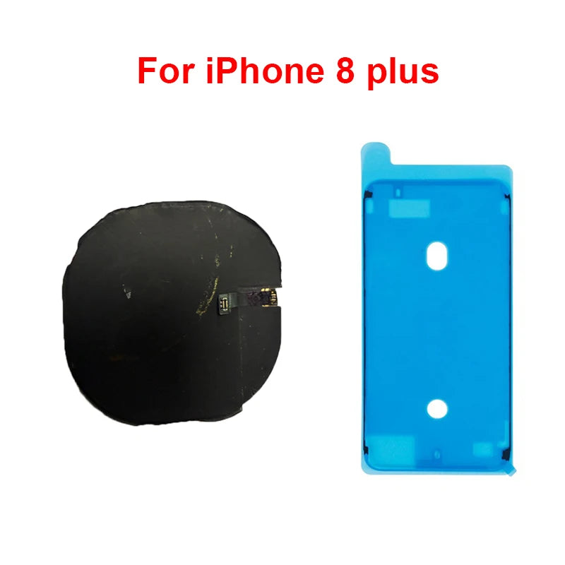 Replacement Wireless Charging Coil NFC Antenna & Volume Flex Cable Compatible with iPhone 8/8P/X/XS/XR/11/12 Mini/Pro Max/SE2