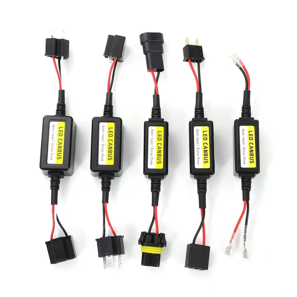 Tools Anti-Flicker h1/h3/h4/h7/h8/h9/h11 Automotive LED Decoder Fault Eliminator Resistor Controller LED Canbus Decoder