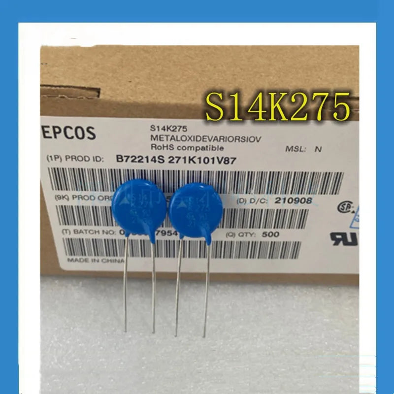 20pcs Varistors S05K/07K/10K/14K/20K Series (250V / 275V / 300VAC), MOV S05K275 S05K300 S07K275 S07K300 S10K275 S10K300 S14K275